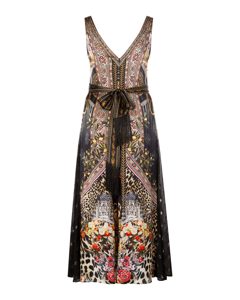 Jumpsuit with skirt godets new arrivals